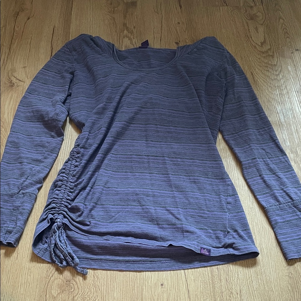 Prana Purple Long Sleeve Blouse